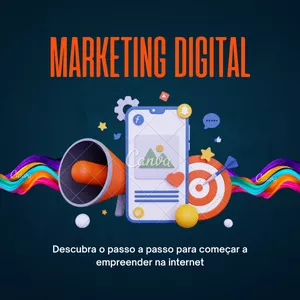Imagem de capa para o Ebook Como trabalhar com o Marketing Digital