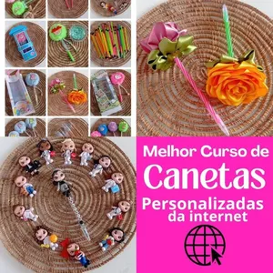 Imagem de capa para o Curso online Curso de Canetas Personalizadas By Bora Fazer Lacitos