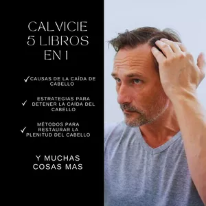 Imagen de portada para Ebook Calvicie 5 libros en 1 causas problemas soluciones  