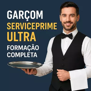 Imagem de Garçom ServicePrime Ultra – Formação Completa  criado por Curso Completo Com Certificado na hotmart