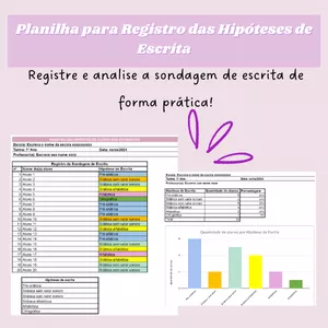 Imagem de capa para o Curso online Planilha para registro das hipóteses de escrita