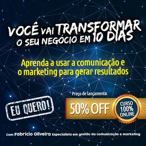 Imagem de capa para o Curso online 10 Dias para TRANSFORMAR seu negócio