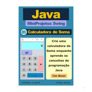 Imagem de capa para o Ebook Java - MiniProjetos Swing - 01 - Calculadora de Soma