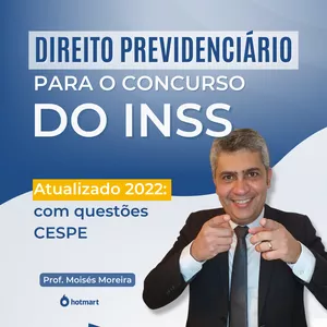 Imagem de capa para o Curso online Direito Previdenciário para o Concurso do INSS - PDF e Vídeo - Conforme Edital do INSS 