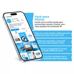 Imagem de capa para o Curso online Pack Canva - Pilates