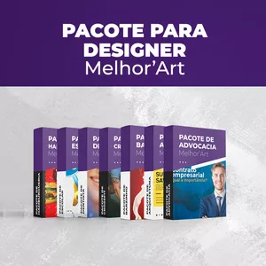 Imagem de capa para o Ebook Melhor'Art - Pacote para Designers