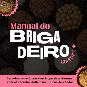 Imagem de capa para o Ebook Manual do Brigadeiro Gourmet Lucrativo