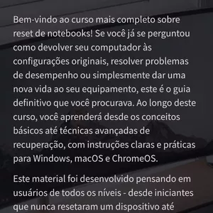 Imagem de capa para o Ebook Como resetar seu notebook / computator 