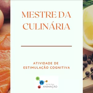 Imagem de capa para o Ebook MESTRE DA CULINÁRIA | Jogo de Estimulação Cognitiva