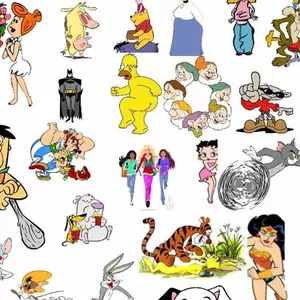 Imagem de capa para o Ebook 1900 Vetores de Desenhos Animados (43 Desenhos Diferentes)