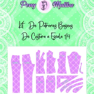 Imagen de portada para Ebook PATRONES BASICOS DE COSTURA MINI A 1/4 DE ESCALA