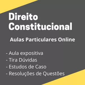 Imagem de capa para o Serviço online Aulas Particulares de Direito Constitucional