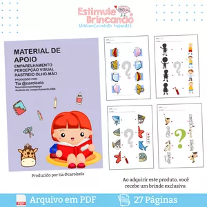 Imagem de capa para o Ebook Atividades de Emparelhamento/ Percepção Visual