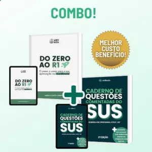 Imagem de capa para o Ebook COMBO: Ebook Do Zero ao R1 + Caderno de questões comentadas SUS