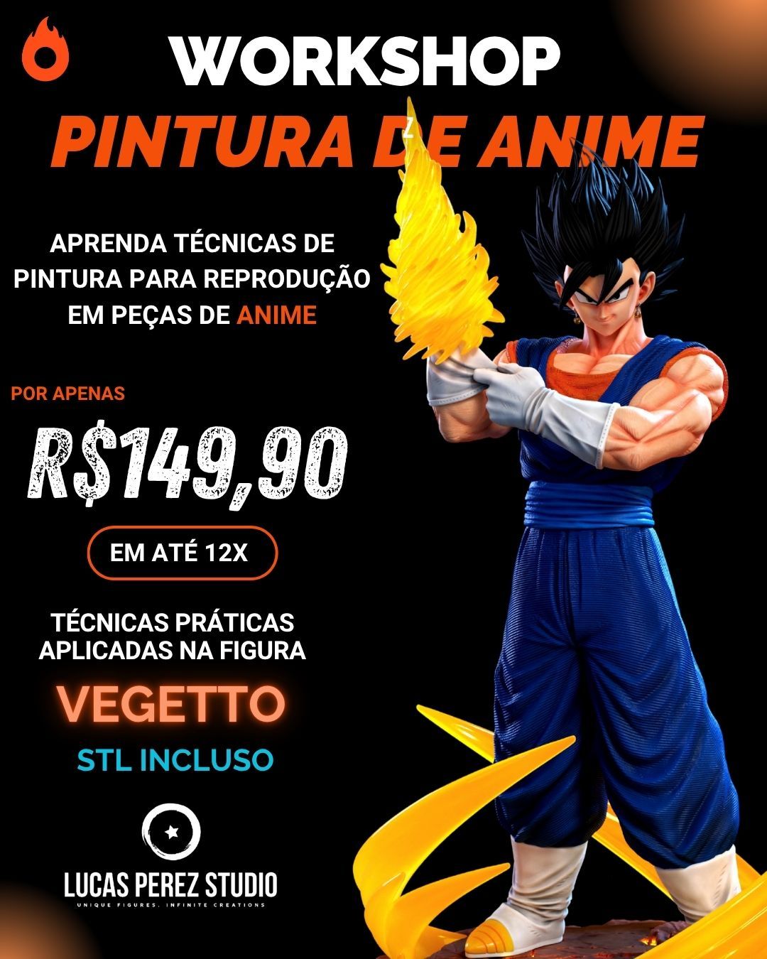 Imagem de Workshop de Anime - Vegetto criado por Fábio Bechinski na hotmart