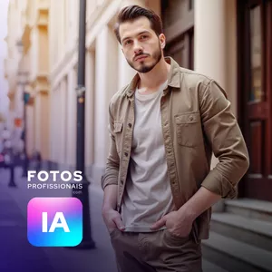 Imagem de capa para o Curso online Fotos Profissionais com IA