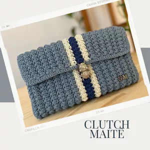 Clutch Maitê - Curso de Crochê