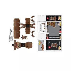 Cover image for Ebook Freddy's do filme Five Nights at Freddy's funko pop papercraft 
