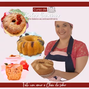 Imagem de Curso de Bolos Caseiros da Básico ao Extraordinário - Curso online criado por Jocelaine Vicente - Caseirinhos da Lívia na hotmart