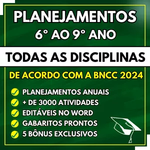 Curso Planejamentos do 6º ao 9º ano - BNCC 2024