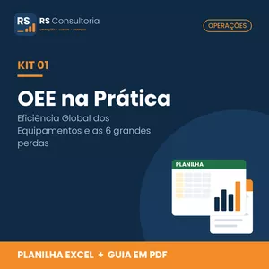 Kit OEE na Prática – Planilha Excel + Guia em PDF