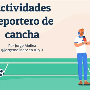 Imagen de portada para Ebook Actividades Reportero de Cancha