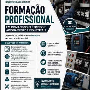 Imagem do curso Formação Profissional em Comandos Elétricos e Acionamentos Industriais