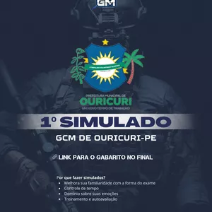 Imagem do curso Simulados da GCMO - Guarda Civil Municipal de Ouricuri-PE