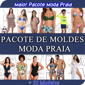 Imagem de capa para o Curso online Pacote de moldes Moda Praia