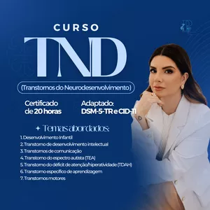 Imagem de capa para o Curso online Curso TND (Transtornos do Neurodesenvolvimento)