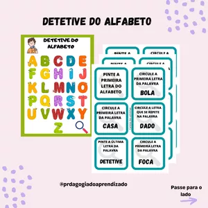 Imagem de capa para o Ebook DETETIVE DO ALFABETO 
