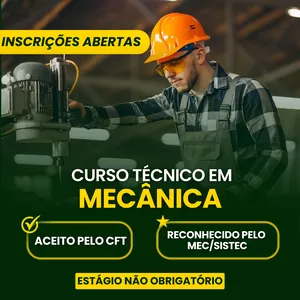 Imagem de capa para o Curso online Curso Técnico em Mecânica EAD