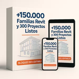 Imagen de portada para Curso online +486 Proyectos y +150.000 Familias RVT y DWG
