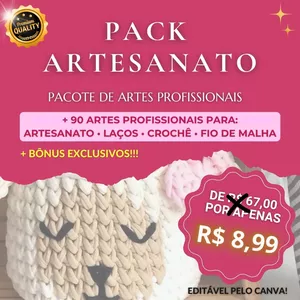 Imagem de capa para o Curso online Pack  Artesanato 