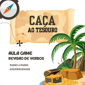 Imagem de capa para o Curso online 🏴‍☠️ Aula Gamificada de Verbos: Caça ao Tesouro! 🏴‍☠️