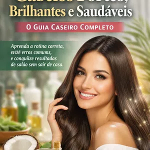 Imagem de capa para o Ebook Cabelos fortes brilhantes e saudáveis 
