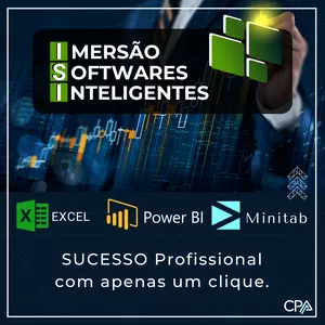 Imagem de capa para o Curso online ISI - Imersão em Softwares Inteligentes (Excel, Power BI e Minitab)