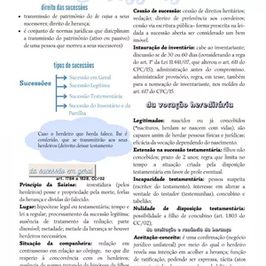 Imagem de capa para o Ebook Resumo Direito Civil- sucessões