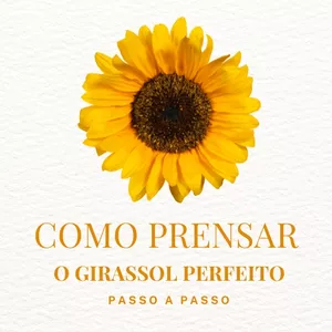 Imagem de capa para o Ebook Como prensar/desidratar o girassol perfeito