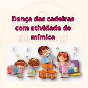 Imagem de capa para o Ebook Dança das cadeiras com atividade de mímica