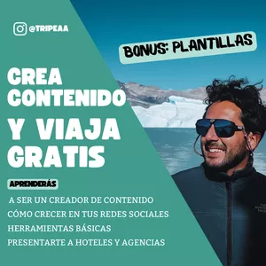 Imagen de portada para Curso online Crea contenido y viaja gratis