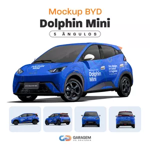 Imagem de capa para o Curso online Mockup BYD Dolphin Mini (Seagull) - 5 Ângulos
