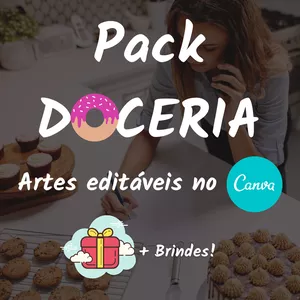 Imagem de capa para o Curso online Canva Pack Doceria: Templates para Instagram editáveis no Canva