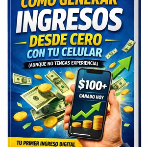 Imagen de portada para Ebook CÓMO GENERAR INGRESOS DESDE CERO CON TU CELULAR