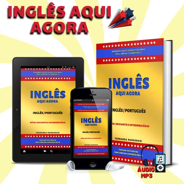 E-book Inglês Aqui Agora + Áudio MP3 + 5 Bônus - Fernanda Margonari - learn a new skill - Online ...