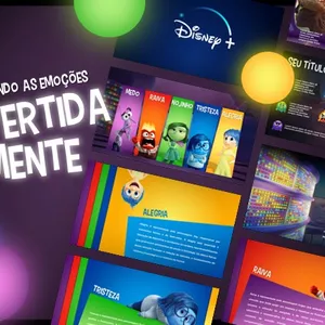 Imagem de capa para o Curso online Divertidamente - Template de PowerPoint