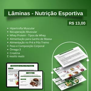 Imagem de capa para o Ebook Lâminas - Nutrição Esportiva