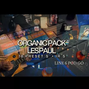 Imagem de capa para o Curso online ORGANIC PACK 2.50 LES PAUL 18 PRESETS + IRS LINE 6 POD GO 