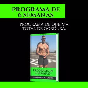 Imagem de capa para o Ebook Programa de 6 semanas para Queima Total de Gordura.