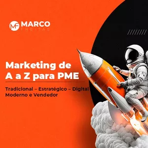Imagem de capa para o Curso online Marketing de A a Z para PME, Profissionais Liberais, MEIs e estudantes de Marketing 